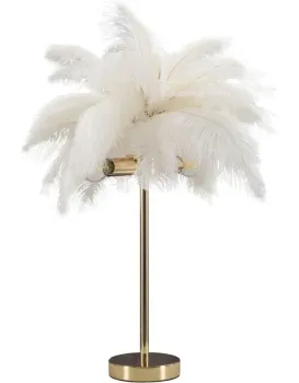 Stolní lampa Palm 55 cm bílá