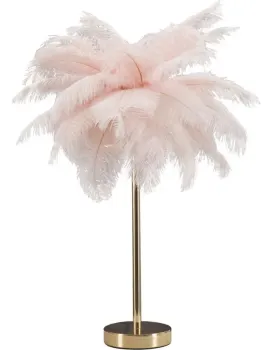 Stolní lampa Palm 55 cm růžová