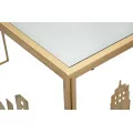 Konzolový stolek City 110 cm zlatý/vícebarevný
