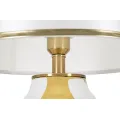 Stolní lampa Ceramic 70 cm bílo-zlatá