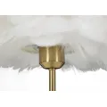 Stolní lampa Ball Feather 50 cm bílo-zlatá