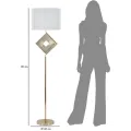 Stojací lampa Move 161 cm zlatá/bílá