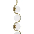 Stojací lampa Glamy Arc 165 cm bílá/zlatá