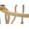 Závěsný lustr Rope 90 cm hnědý