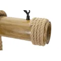 Závěsný lustr Bamboo 120 cm hnědý