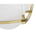 Závěsný lustr Japany 45 cm zlatý/bílý