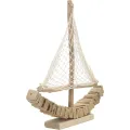 Dřevěná dekorace Boath 45 cm hnědá