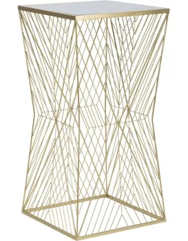 Odkládací stolek Lines 50 cm zlatý