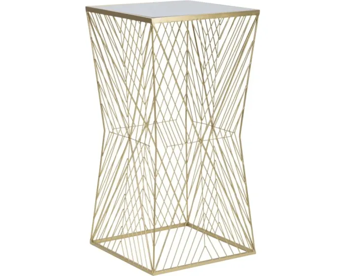 Odkládací stolek Lines 50 cm zlatý