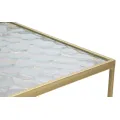Sada 2 ks odkládacích stolků Glassy zlatá