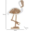 Dřevěná dekorace Flamingo Nature 56 cm hnědá