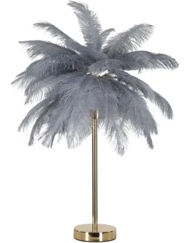 Stolní lampa Palm 55 cm šedá