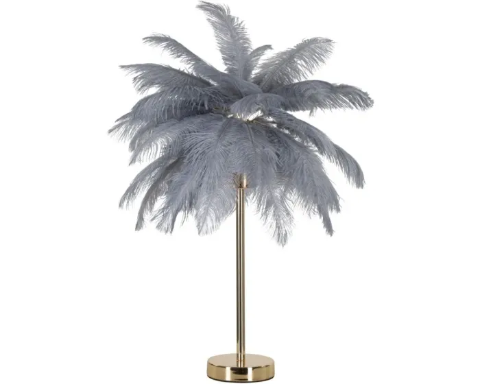 Stolní lampa Palm 55 cm šedá