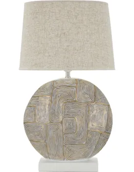 Stolní lampa Eclips 64 cm béžová
