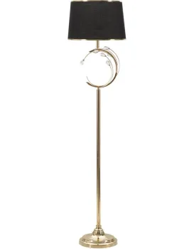 Stojací lampa Bruxelles 160 cm černá/zlatá