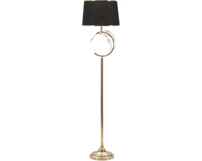 Stojací lampa Bruxelles 160 cm černá/zlatá