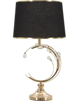 Stolní lampa Bruxelles 65 cm černo-zlatá