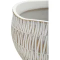 Květináč Stiky 26 cm zlatý/bílý