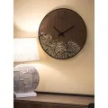 Nástěnné hodiny Super Leaf 60 cm hnědé/černé
