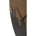 Nástěnné hodiny City 60 cm hnědé/černé