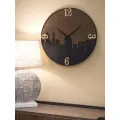 Nástěnné hodiny City 60 cm hnědé/černé