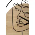 Nástěnné hodiny Elegant A 60 cm hnědé/černé