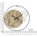Nástěnné hodiny Elegant B 60 cm hnědé/černé