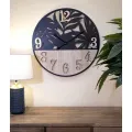 Nástěnné hodiny Palm 60 cm hnědé/černé