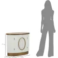 Komoda Tolosa 79 cm bílá/jasan