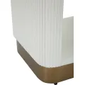Noční stolek Tolosa 48 cm bílý/jasan
