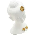 Dekorace na stůl Buddha A 21 cm bílá/zlatá
