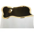 Váza Lux 35 cm zlatá/bílá