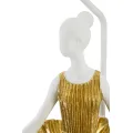 Stolní lampa Dancer 90,5 cm bílo-zlatá