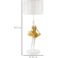 Stolní lampa Dancer 90,5 cm bílo-zlatá