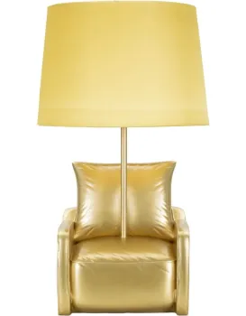 Stolní lampa Midcentury 46 cm žlutá