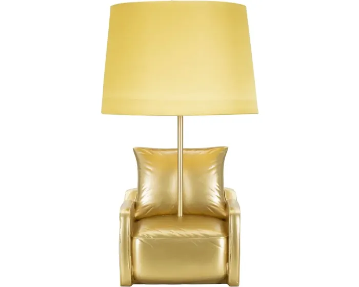 Stolní lampa Midcentury 46 cm žlutá