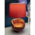 Stolní lampa Midcentury 46 cm červená