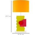 Stolní lampa Color B 60,5 cm žluto-oranžová