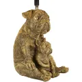 Stolní lampa Dog 43,8 cm černo-zlatá