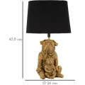Stolní lampa Dog 43,8 cm černo-zlatá