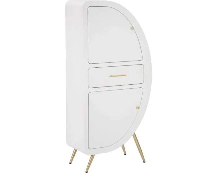 Úložná skříňka Venus 60 cm bílá/zlatá