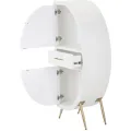 Úložná skříňka Venus 60 cm bílá/zlatá