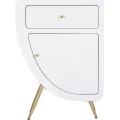 Noční stolek Venus 60 cm bílý/zlatý