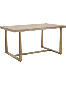 Jídelní stůl Ankara 150 cm hnědý/zlatý