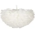 Závěsný lustr Feathry 60 cm bílý