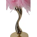 Stolní lampa Cart 47 cm růžovo-zlatá