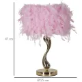 Stolní lampa Cart 47 cm růžovo-zlatá