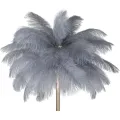 Stojací lampa Palm 160 cm šedá/zlatá