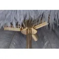 Stojací lampa Palm 160 cm šedá/zlatá