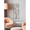 Kovová nástěnná dekorace Luxy A 31x90 cm černá/zlatá